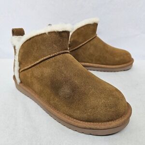 Koolaburra by UGG Koola Ultra Mini Suede Boots 1167970 Chestnut Womens Size 6